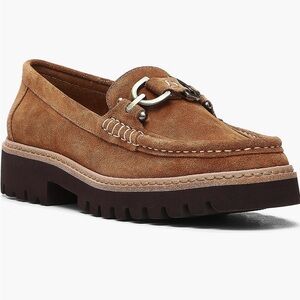 Donald J. Pliner Tan Suede Loafers New